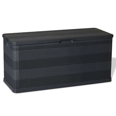 

Garden Storage Box Black 461"x177"x22"