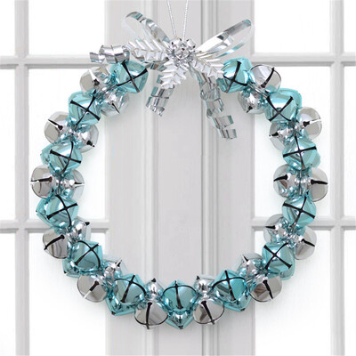 

〖Follure〗Christmas Bell Wreath Bowknot Jingle Bell Rings Pendant for Christmas Home Decor