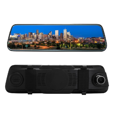 

Touched Screen 1080P Car DVR Stream RearView Mirror Auto Dash Camera Dual Lens Recording Car Recorder Camcorder