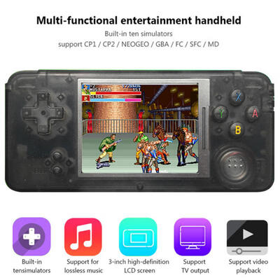 

Mini Protable 3 Inch Retrogame Player Built-in 1151 Games Support For CP1 CP2 NEOGEO GBA FC MD Format Video Game