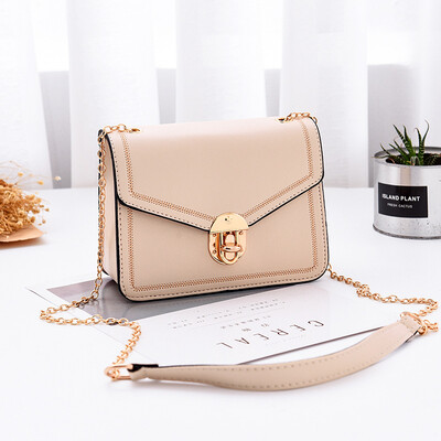

Fashion womens bag 2019 summer tide simple shoulder bag casual handbag retro diagonal small square bag