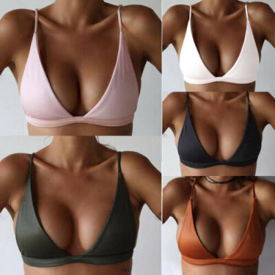 

Womens Swimwear Padded Bra Push Up Bathing Swimsuit Bikini Top Beach Summer Tops