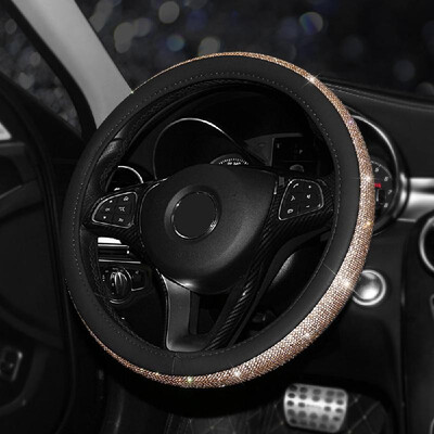 

Full drill steering wheel cover car hot sale diamond steering wheel cover new set of personality unisex steering wheel tide Purple