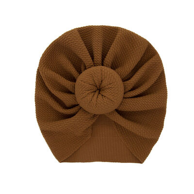 

Baby Girls Boys Turban Knot Head Wrap Cute Kids Hat Cotton Cap Soft Hat