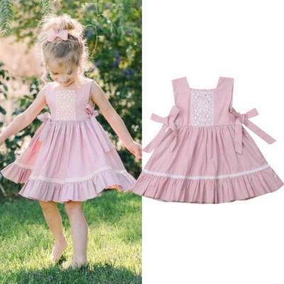 

Kids Baby Girls Tutu Dress Sleeveless Princess Dress