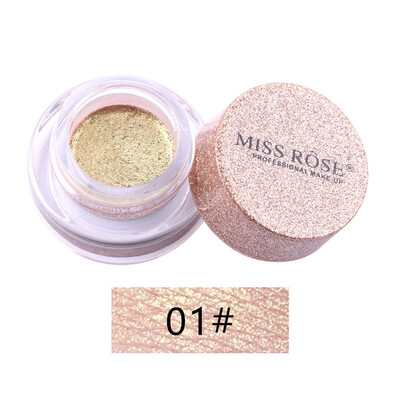 

MISS ROSE Eye Shadow Powder Shiny Smoky Eyeshadow Bling High Gloss Face Glow Powder