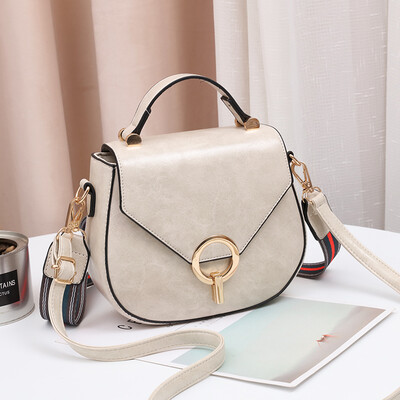 

Bag female fashion small round bag retro network celebrity texture small ck oblique satchel ins wind Korean shoulder bag