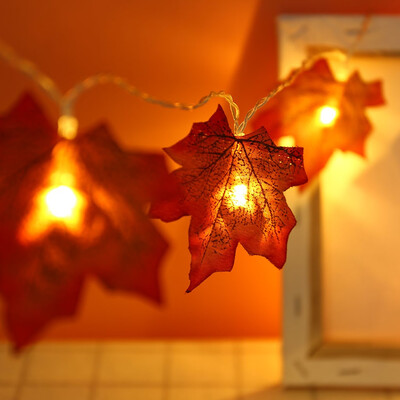 

〖Follure〗Christmas Maple Leaf Lights Party Home Outdoor Decor Xmas Lamp 300cm 20 LED
