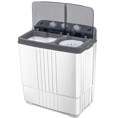 

16 lbs Twin-tub Portable Mini Washing Machine