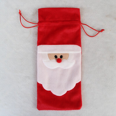 

FUNNYBUNNY Christmas Santa Claus Wine Bottle Cover Bags Home Party Decoration