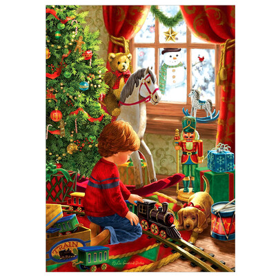 

〖Follure〗Full Drill Christmas Street DIY 5D Diamond Painting House Cross Stitch Kits Home
