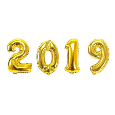 

4pcs 40inch 2019 Number Aluminum Foil Balloons Happy New Year Party Decor