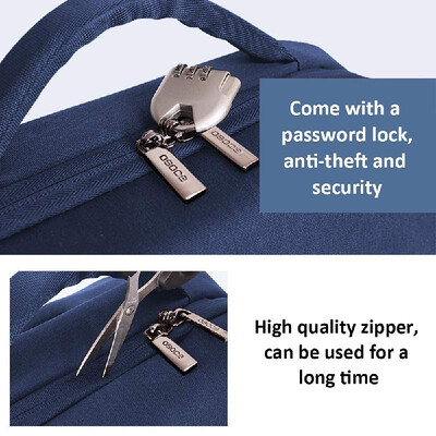 

OSOCE S7 156 Inch Laptop Backpack Business Waterproof Anti-theft Computer Bag with Lock USB Charging Cable Headphone Interface Ni