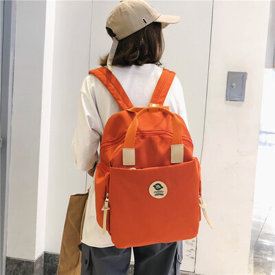 

Schoolbag female Korean version of ulzzang high school students in junior high school inswind backpack ancient feeling of Japanese