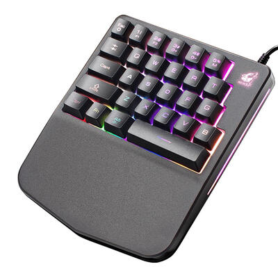 

K11 Wired 28 Keys LED Backlit Single Hand Keypad Gaming Keyboard for PC
