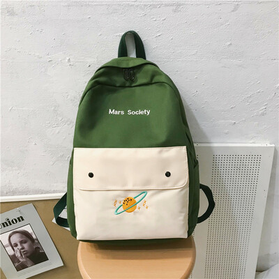 

Insfeng schoolbag female Korean version senior high school students Harajuku canvas junior high school girls japanese Shoulder Bag