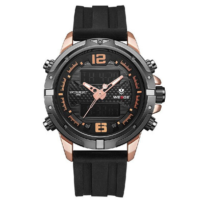 

WEIDE WH8602 Quartz Digital Electronic Watch Dual Time Calendar Week Alarm 3ATM Waterproof Timer Business Men Fashion Casual Outdo