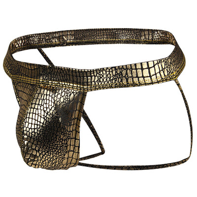 

Tailored Low-waist Polyester Snake Fabric U Convex Sexy Mens Thong
