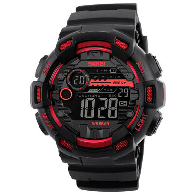 

SKMEI 1243 Digital Electronic Men Watch Fashion Casual Outdoor Sports Male Wristwatch Dual Time Date Week Countdown Chrono Alarm 5