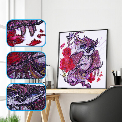 

Gobestart Special Shaped Diamond Painting DIY 5D Partial Drill Cross Stitch Kits Crystal R