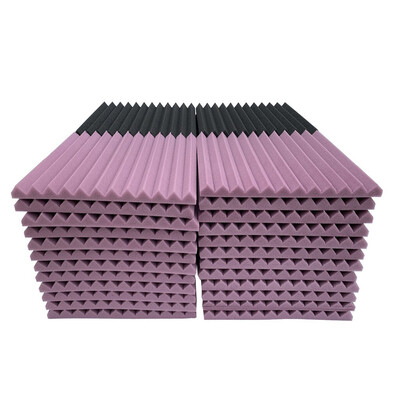 

Gobestart 48Pcs Acoustic Foam Panel Sound Stop Absorption Sponge Studio KTV Soundproof
