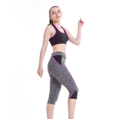 

Tailored Womens Sports Slim Cropped Pants Tight Leggings Yoga Pants