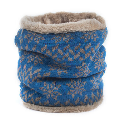

Xmas Women Winter Knitted Neck Warmer Circle Wrap Cowl Loop Snood Scarf Shawl