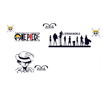 

Anime Cartoon One Piece Luffy 3D Wall Living Room Decorative Wall Car Sticker Waterproof