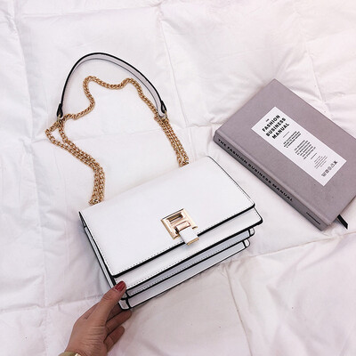 

Qiao Bani 2019 new Korean fashion Dongdaemun solid color wild chain bag shoulder diagonal female bag wholesale