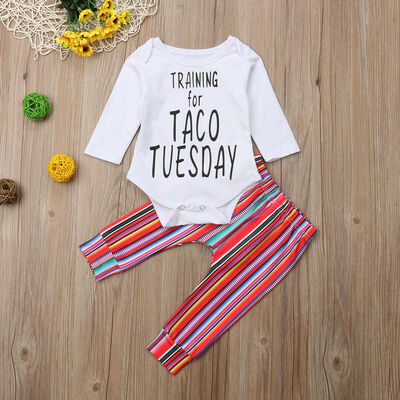 

3PCS Newborn Infant Baby Girl Outfits Clothes Set Romper BodysuitPants Leggings