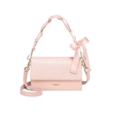 

Marsoul ladies sequins small bag new fashion wild small fresh shoulder diagonal backpack butterfly ribbon