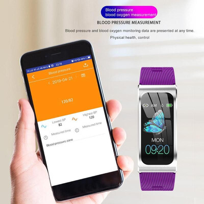 

AK12 Smartband IP68 Waterproof Heart Rate Blood Pressure Monitor Bracelet