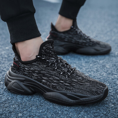 

Autumn mens shoes Korean version of the trend of mens sports&leisure old shoes wild white shoes increased tide shoes