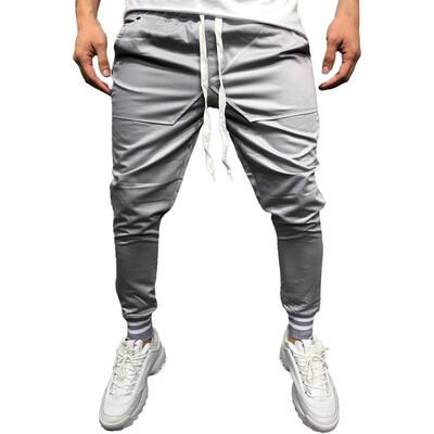 

Gobestart Fashion Mens Casual Solid Loose Patchwork Pocket Sweatpant Trousers Jogger Pant