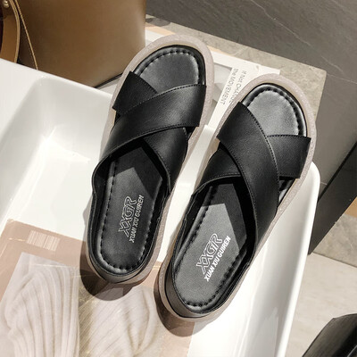 

2019 new fashion ins tide summer gentle fairy wind cross network celebrity pregnant women flat-soled sandals children
