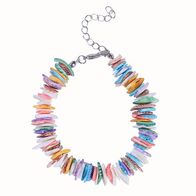 

Fashion Women Multicolour Beach Jewelry Puka Natural Shell Ankle Jewelry