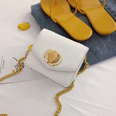 

Tailored Womens Fashion Rivet Pure-Colour Cover Retro Shoulder Bag Flap Bag