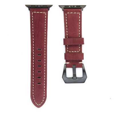 

〖Follure〗Leather Strap Replacement Band For Apple Watch Series 1234 38mm40mm Black