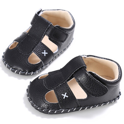 

2018 Newest Fashion high quality Baby Boys PU First Walker Toddlers Kids Cute Solid Color Shoes