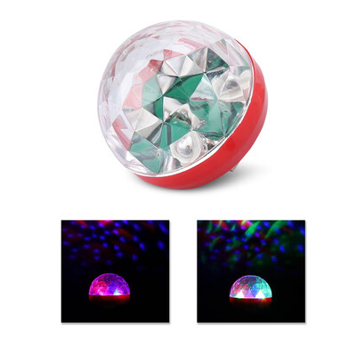 

Greensen Sound Control LED Stage Light Mobile Phone USB Mini Crystal Magic Ball LightRed Party Stage Light KTV Stage Light