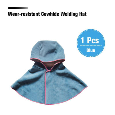 

Wear-resistant Cowhide Welding Hat Cloak of Welder Clothing High Temperature Resistant Rebato Anti-scald Flame Resistant Welder Wo