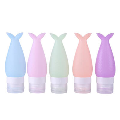 

4890ml Fish Tail Empty Silicone Squeeze Bottle Bath Travel Pack Container