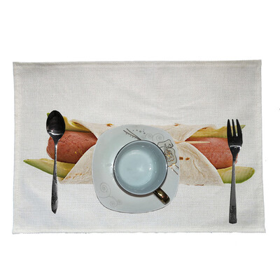 

Toponeto Creative Mexican Burrito Placemat Home Kitchen Restaurant Bar Placemat