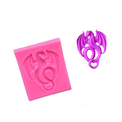 

Siaonvr Flying Dragon Silicone Fondant Icing Mould Wedding Cake Mold Decoration
