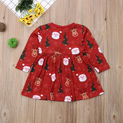 

Xmas Kids Baby Boys Girls Dress Princess Party Pageant Tutu Christmas Dresses