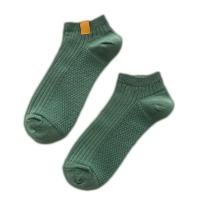 

Mens Shallow Mouth Pure Cotton Retro Socks Male Breathable Socks