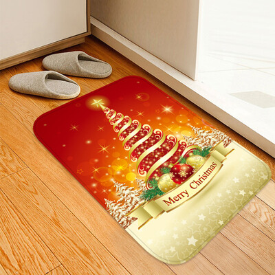 

Siaonvr Christmas Carpet Kitchen Doorway Bathroom Floor Carpet Floor Mat Print 40x60cm