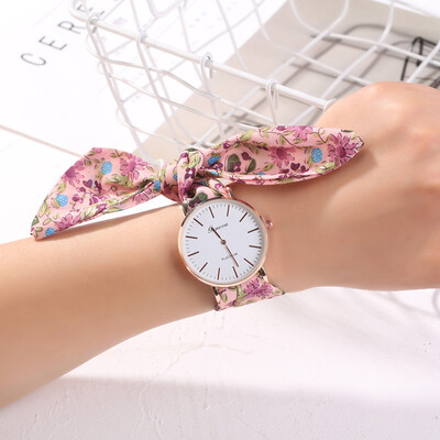 

RM Sweet Girl Bracelet Watch Womens Dress Watch Fashion Flower Cloth Design Watch