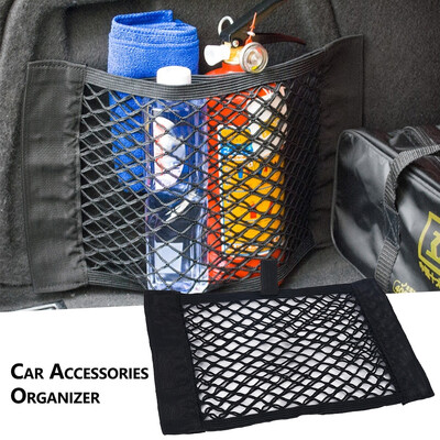 

Nylon Auto Accessories Car Cargo Net Seat Back Stowing Tidying Car Storage Bag Mesh Trunk Car Organizer Net