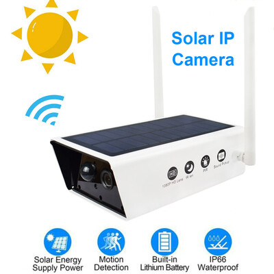 

〖Follure〗Outdoor Solar Power IP HD1080P Camera Wireless WIFI Surveillance Night Vision